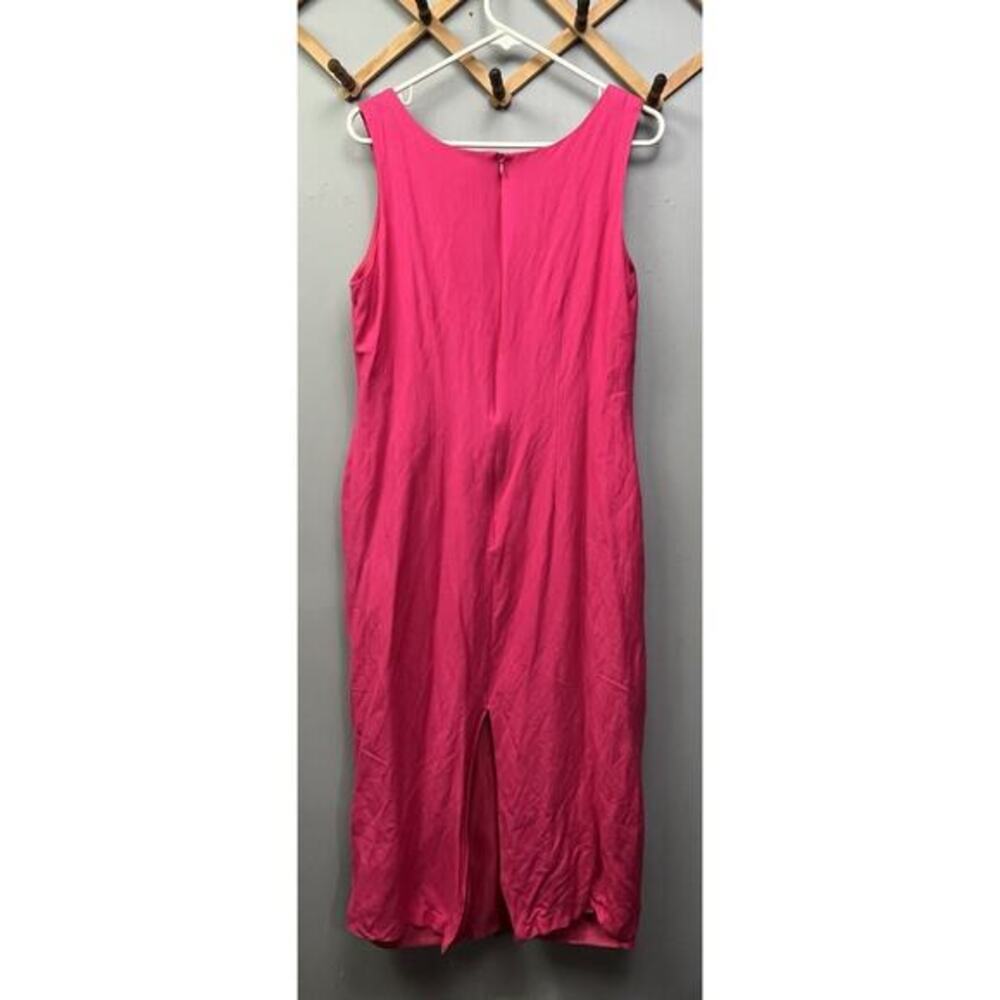 Jessica Howard Maxi Dress Size 12 Pink w/ Embroidered‎ Floral Design Sleeveless - Picture 2 of 6